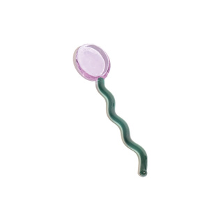 SOREMO 专利设计糖果玻璃勺子环保彩色搅拌勺可爱咖啡勺ins甜品勺