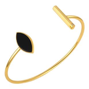 【胡兵同款】RC Retro Chic意大利复古时尚首饰 黑眼睛开口手镯