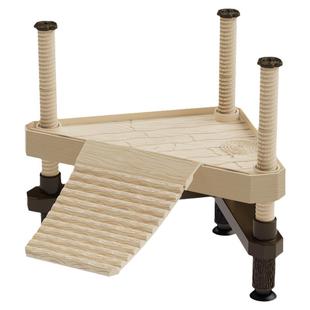 BG乌龟缸晒台养乌龟专用爬台爬梯深水高水位晒背休息平台造景浮岛