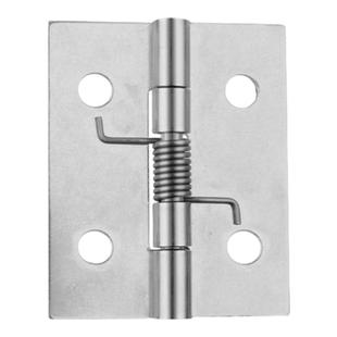 加厚304不锈钢自动回门弹簧合页工业柜门回弹定位折叠活页铰链135