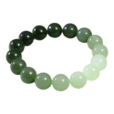 【门店同款】诗普琳瑞玉系列渐变和田玉手串手链12MM送女友送妈妈