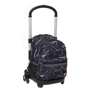 意大利 冰雨系列拉杆书包6轮可爬楼30升可拆卸超轻双肩书包初高中