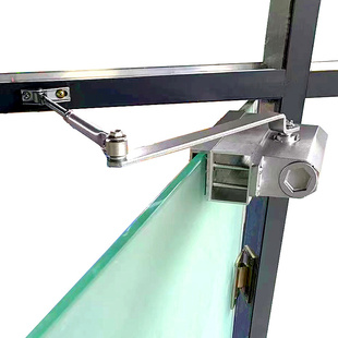 玻璃门闭门器缓冲阻尼器自动缓冲器专用免打孔无框防撞回弹固定器