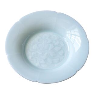 观岚湖田窑手工青瓷隔热杯托影青杯垫陶瓷功夫茶具茶道零配茶垫