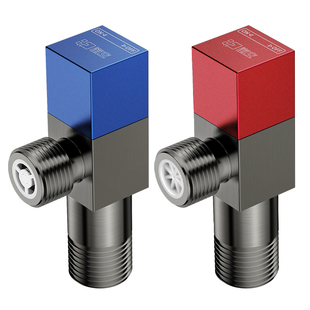 铜三角阀大流量热水器冷热水专用角阀开关马桶家用止水阀门龙头