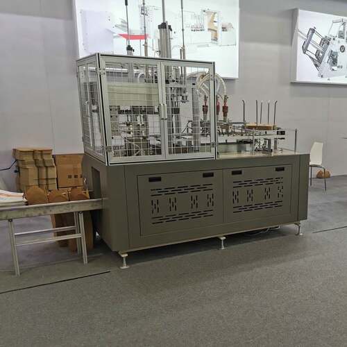 全自动高速汉堡纸盒成型机 一次性薯条炸鸡立体瓦楞纸盒成型机器