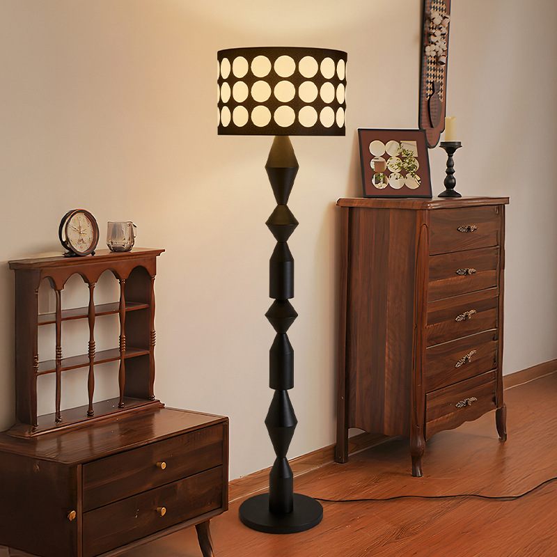 法式侘寂风客厅落地灯卧室书房美式古风668L氛围简约中落地灯装饰