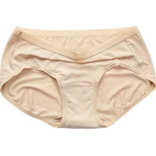 80S莫代尔内裤女大红色本命年喜庆结婚正红轻薄透气舒适无痕80支