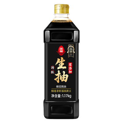 莲花特级生抽酱油1.17kg0添加