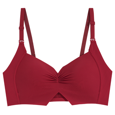 红色内衣内裤本命年套装女文胸罩