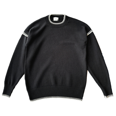 高级感毛衣潮牌针织上衣打底衫男