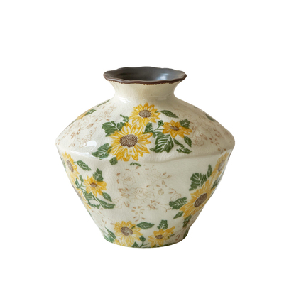 美式田园风陶瓷花瓶创意水养鲜花