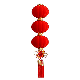 新年装饰挂件小灯笼串挂饰马年2026新款过年春节鞭炮布置户外客厅