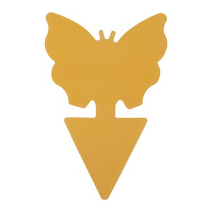 花型黄色粘虫板诱虫板双面粘虫板家用花卉粘虫纸果蝇诱捕器