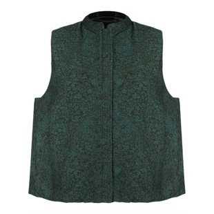 CHU楚妞[青芜]丝绒90鹅绒双面穿羽绒服2026春季新款女中式马甲