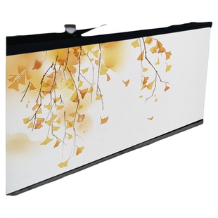 横向玻璃贴膜新中式银杏叶窗贴防窥遮光玻璃贴纸卫生间窗户防走光