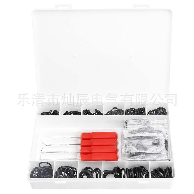 1200pcs盒装丁腈橡胶圈o型圈 硅胶密封圈o圈垫圈+油封起子+钩子