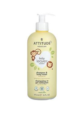 香港直发Attitude2合1洗发水沐浴露滋润清洁保湿473ml天然护理