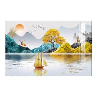 现代客厅装饰画玄关横版餐厅鞋柜上方挂画饭厅横幅卧室床头墙壁画