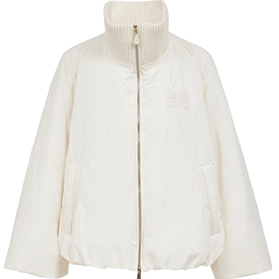 ONLY柔软针织立领羽绒服