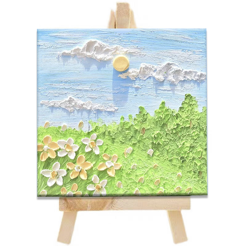 丙烯肌理画diy材料石英砂手工画