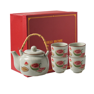 舍里中式陶瓷茶具套装家用复古客厅茶壶茶杯水具礼盒乔迁新居礼物