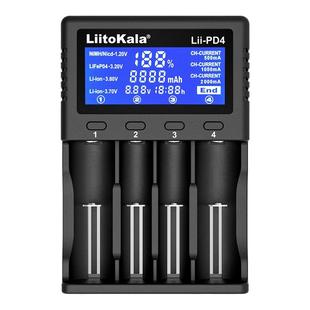 LiitokalaLii-PD4充电器18650锂电池26650智能5号7号磷酸铁锂通用