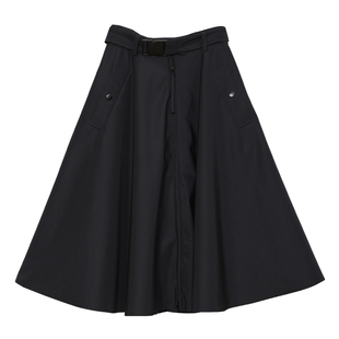 Carolingian高阶时髦！重工甜酷气质高腰蓬松小黑裙 半身裙