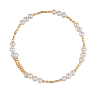 赛赛莉安天然淡水珍珠14K包金手镯轻奢高级感气质小众设计手链女