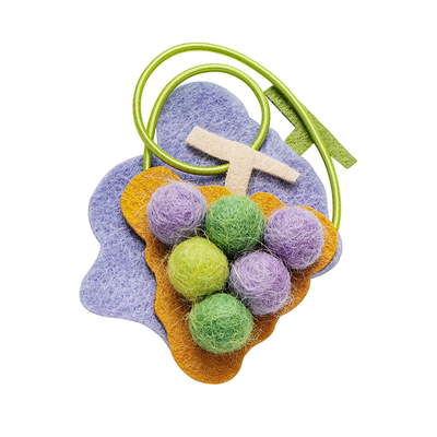 古古楽gugu 原创24节气蔬果发夹胸针发圈毛毡乐畈礼物儿童宝宝