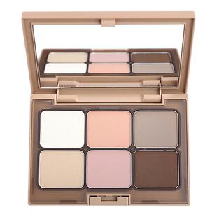 everbab六色眼影盘哑光大地色高光修容腮红小众一体盘学生平价女