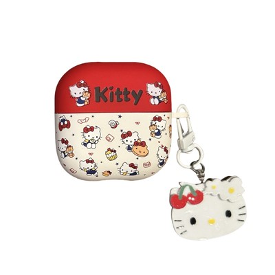 趣味可爱满屏kt防掉盖耳机壳