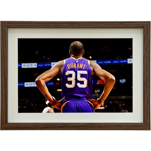 NBA太阳KD杜兰特绝杀纪念相框挂画摆台装饰画球星海报照片墙礼物