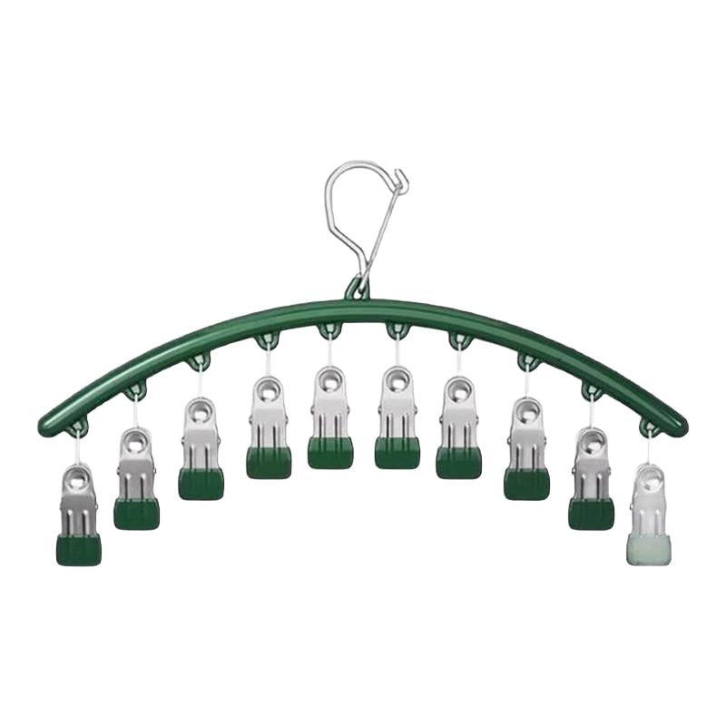 不锈钢袜夹多夹子衣架无痕晾袜子家用架晾晒多功能晾衣神器湿毛巾