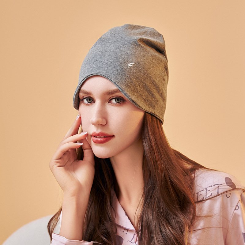 女士睡眠帽晚上睡觉戴的纯棉夏季空调帽遮光妈妈男女防风保暖头套