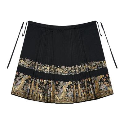 南山集高经密仿妆花马面裙织锦缎