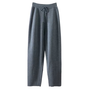 气质女神单品！加密加厚山羊绒100%羊绒裤外穿羊绒裤 萝卜裤子女