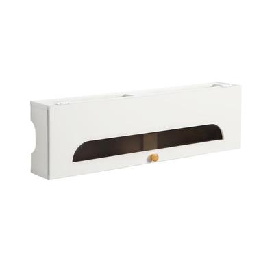 半透玻璃不挡信号路由器收纳