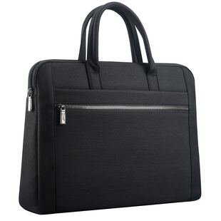 杰利商务公文包男款文件包手提袋政府文件袋电脑包办公男士女士大号黑色防水通勤公务员公务包会议定制印logo