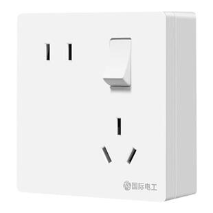 86型家用明装斜五孔插座明线错位5孔空调热水器16A三插电源面板23