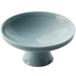 中式高足高脚盘陶瓷果盘水果碟托盘供佛篮贡碗点心坚果日式茶点盘