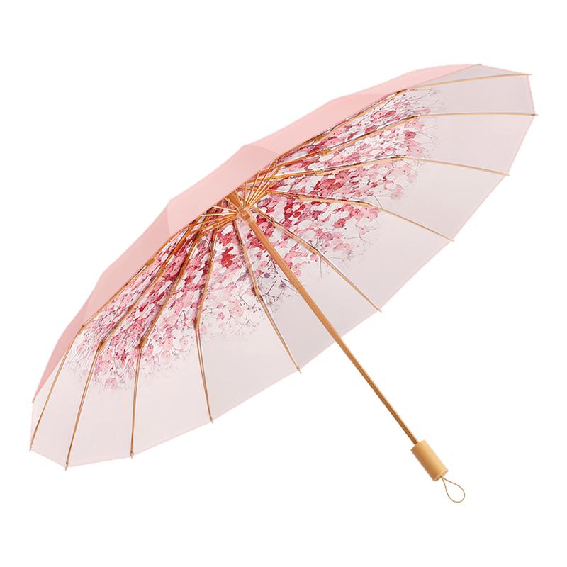 莫兰迪室外雨伞晴雨两用折叠伞