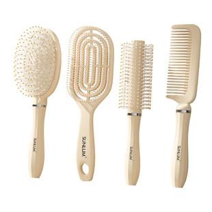 气垫按摩梳子高端蓬松颅顶女士专用家用梳头卷发梳静电排骨脱发防