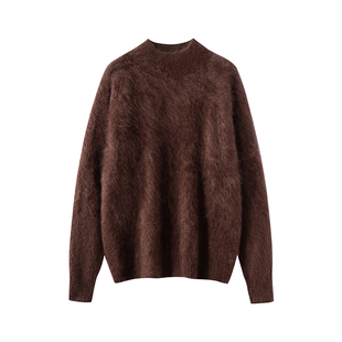 皇家拉绒重磅加厚100%纯山羊绒针织插肩打底衫毛衣女羊绒半高领