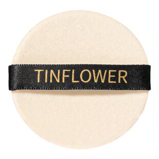 【适用】ct粉饼粉扑替换专用超薄持久定妆圆形双面植绒香蕉蜜粉扑