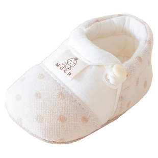 宝宝地板鞋冬加厚纯棉0到3个月婴儿地板袜秋冬婴幼儿防滑软底学步