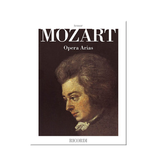 莫扎特 歌剧咏叹调 男高音 Ricordi原版乐谱书 Mozart Opera Arias Tenor HL50600008