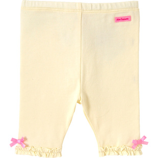 MIKIHOUSE纯色打底裤春秋新款女童压褶基本款HOTBISCUITS