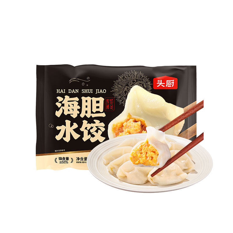 头厨鲅鱼味水饺海鲜海胆饺子