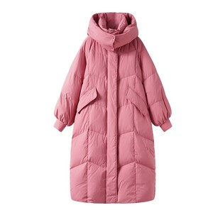 大嘎daga【樱花树下】2026年韩系超好看羽绒服女中长款加厚面包服